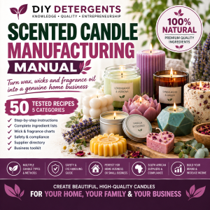 Scented Candle Manufacturing Manual | START YOUR OWN SCENTED CANDLE BUSINESS FROM HOME!